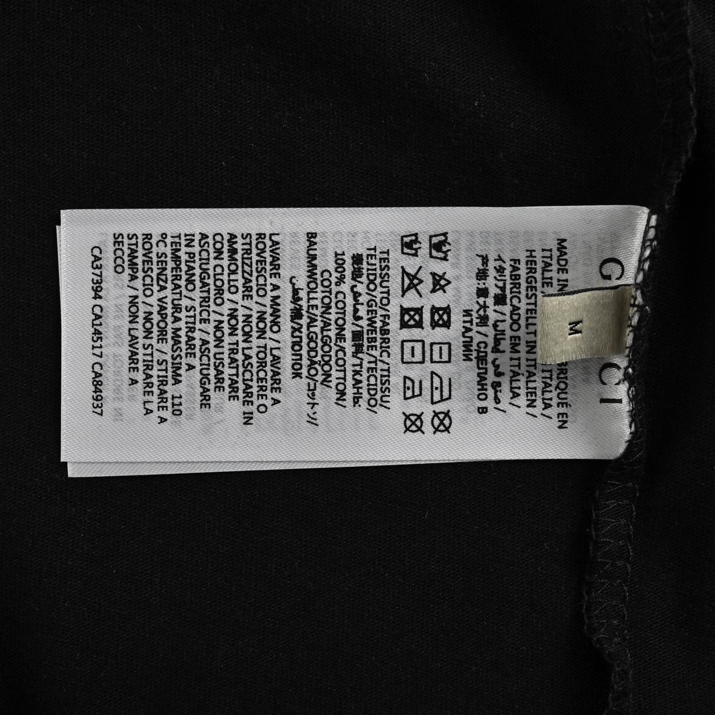 Gucci pink letter logo embroidered short sleeves