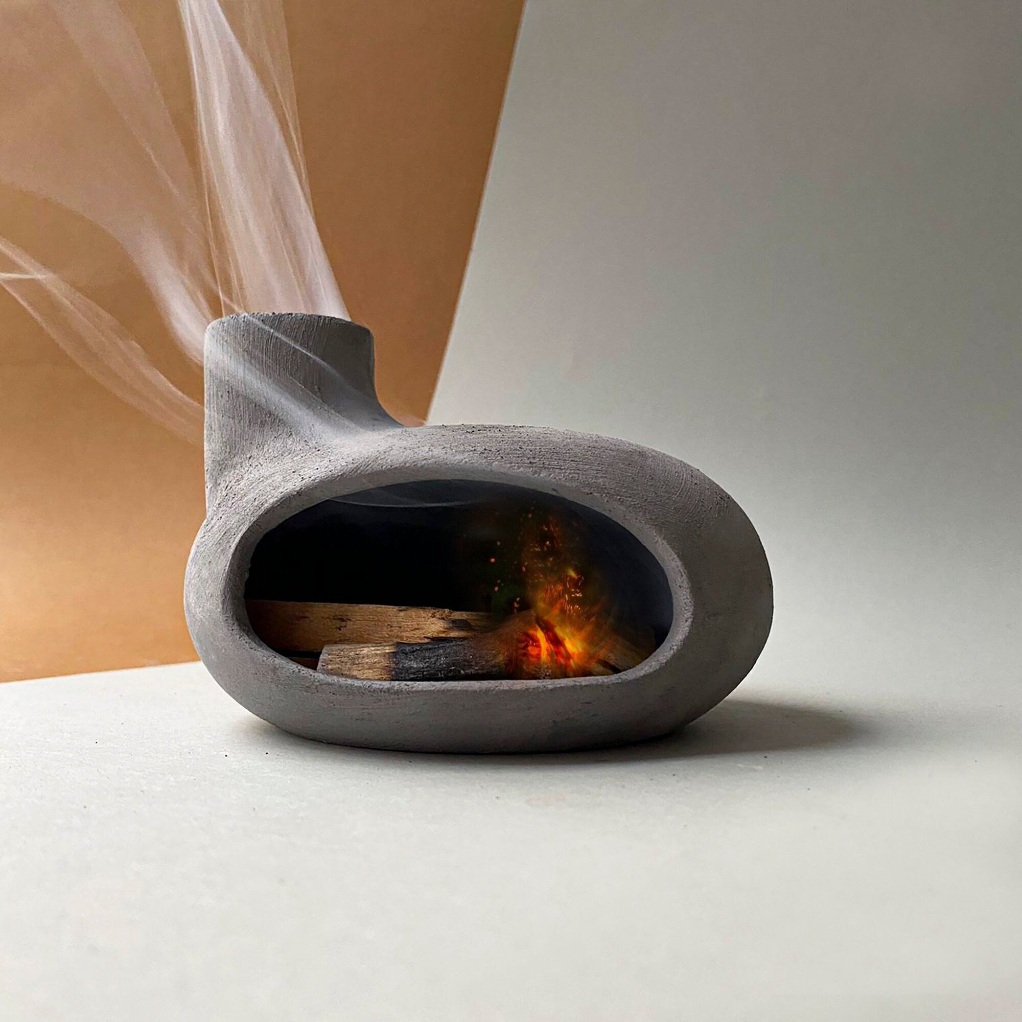 Anthracite Ceramic Incense Burner