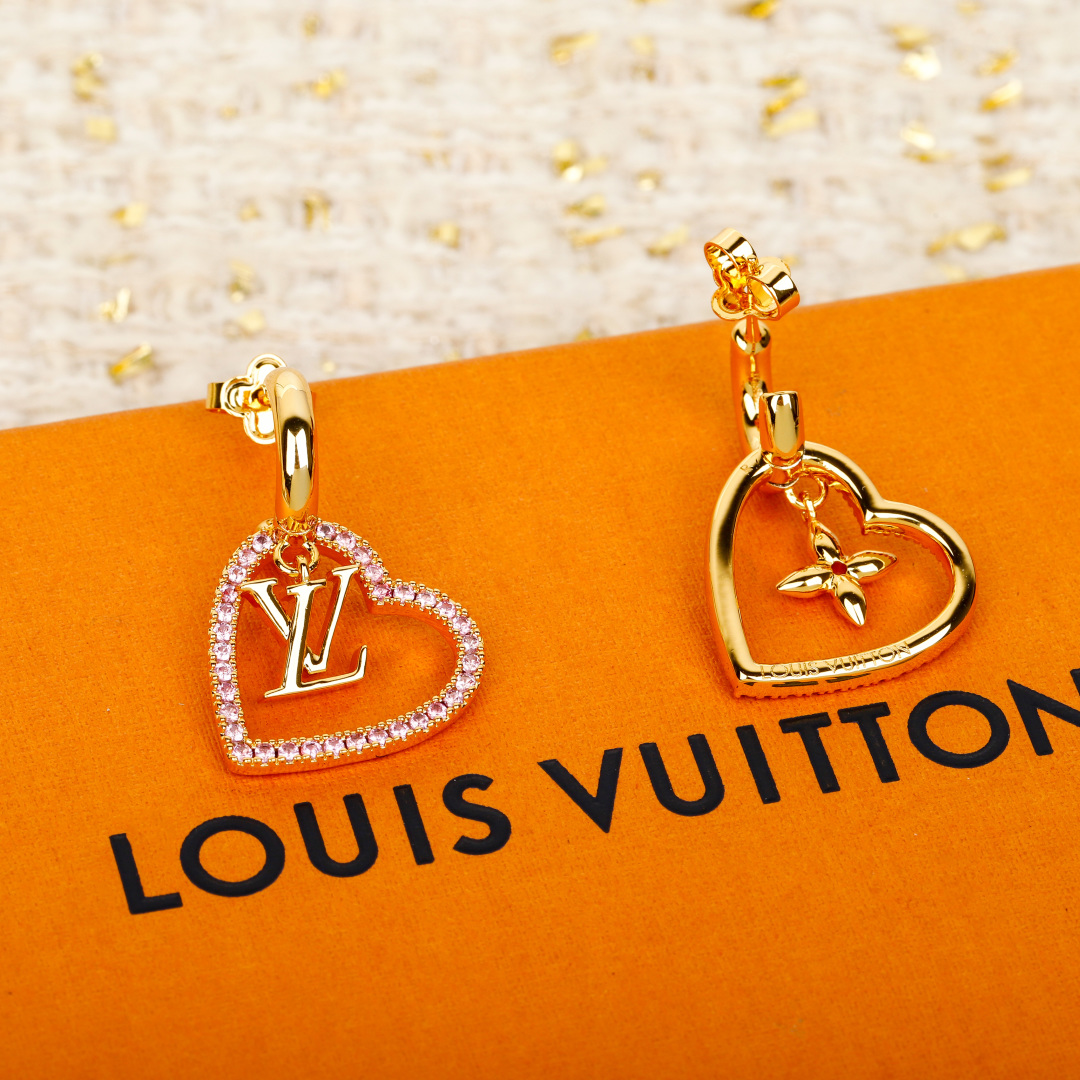 Louis Vuitton Heart Earrings