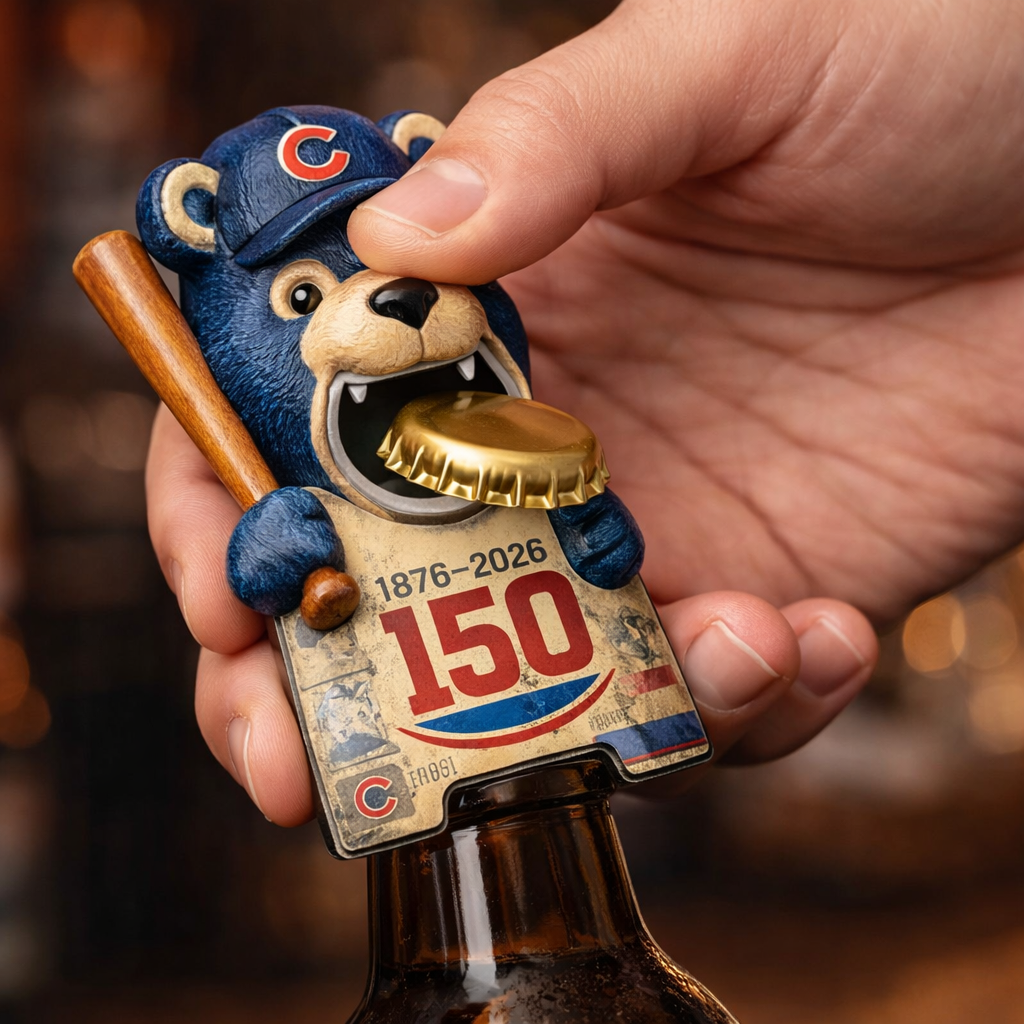 🐻 Cubs 150th Anniversary Bottle Opener Magnet: Limited Edition! ⚾