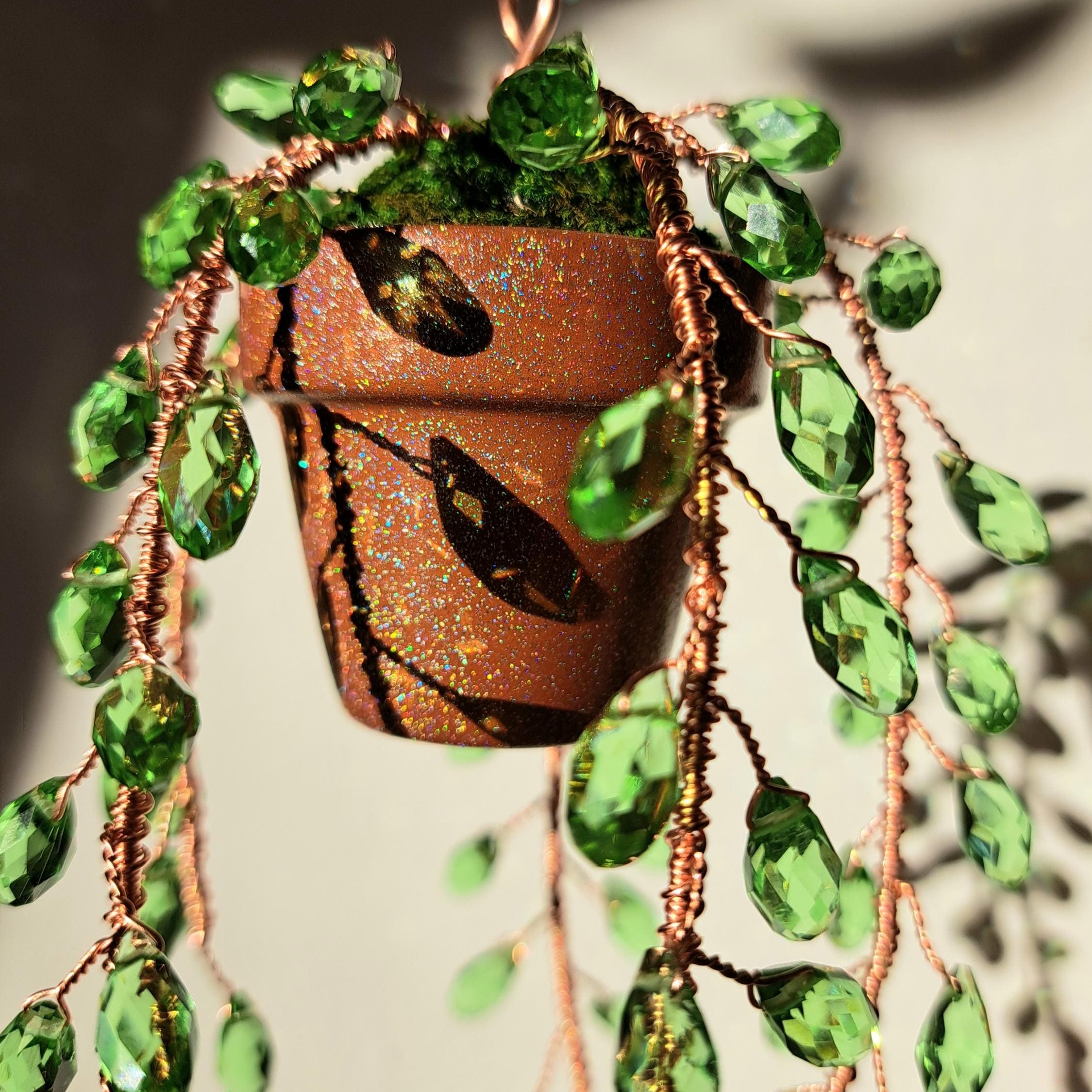🔥ON SALE ALERT!🔥Forever Succulent, Beaded Suncatcher, Crystal Decor, Plant Decor