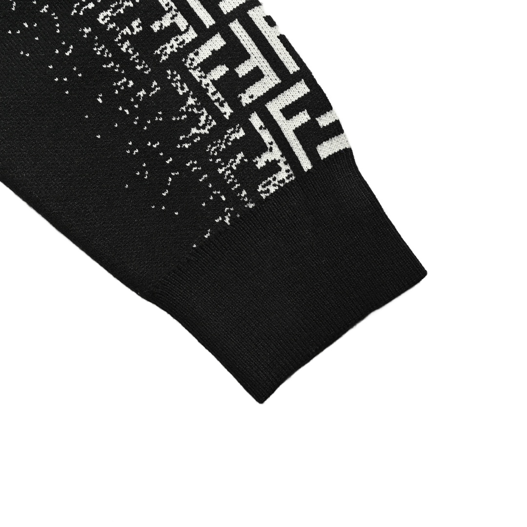 Fendi 24Fw arm gradient FF jacquard knit sweater