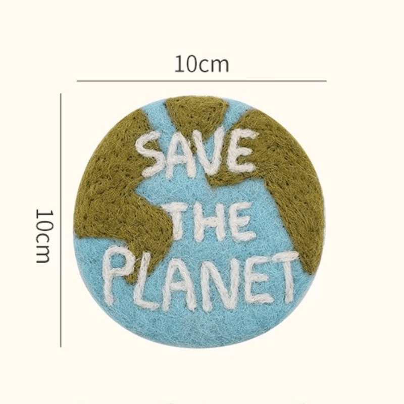 Handmade Wool Felt Round Coaster