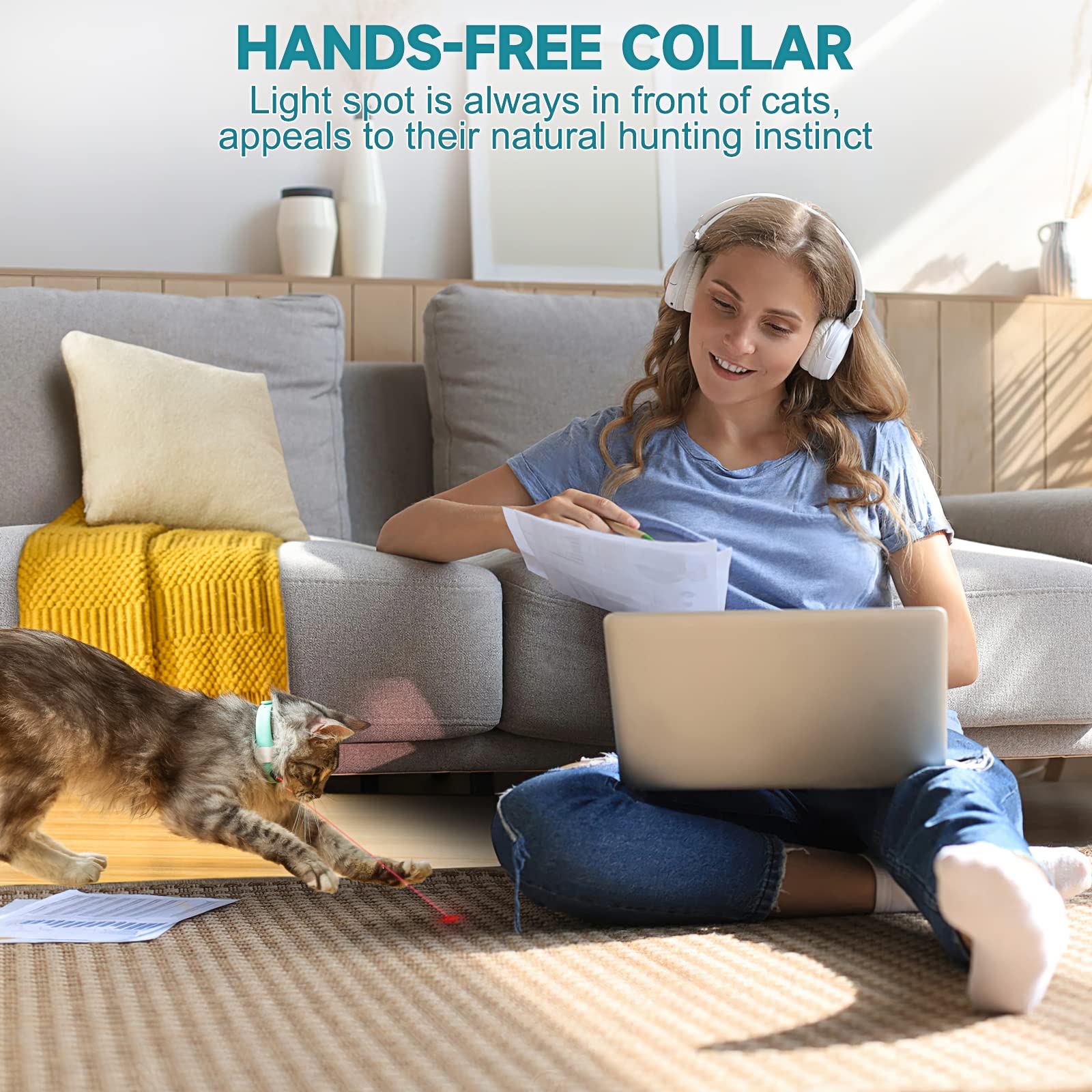 (🌲Early Christmas Sale- SAVE 49% OFF)Electric Smart Amusing Collar for Kitten-⏰BUY 2 GET 12% OFF & FREE SHIPPING