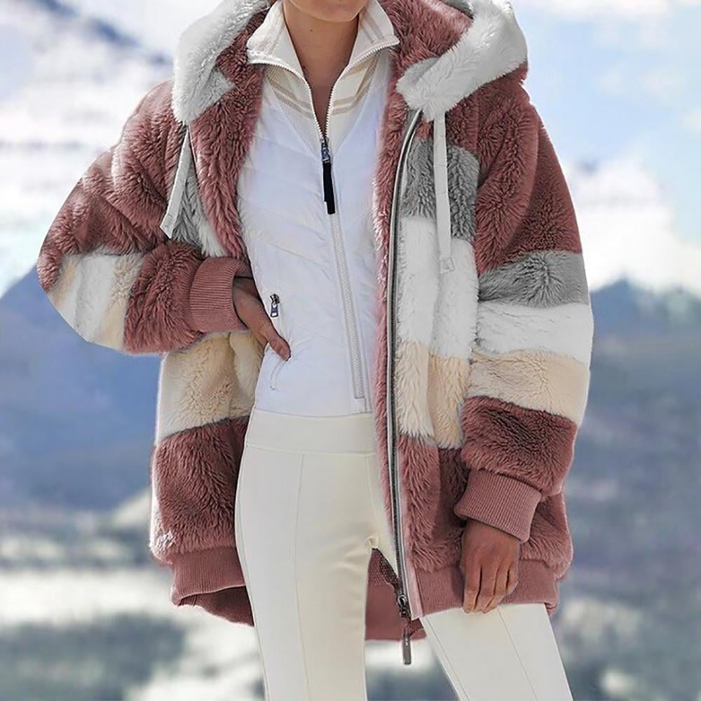 🔥LAST DAY 49% OFF🐑RCONTRASTING LAMB WOOL PADDED COAT🎁