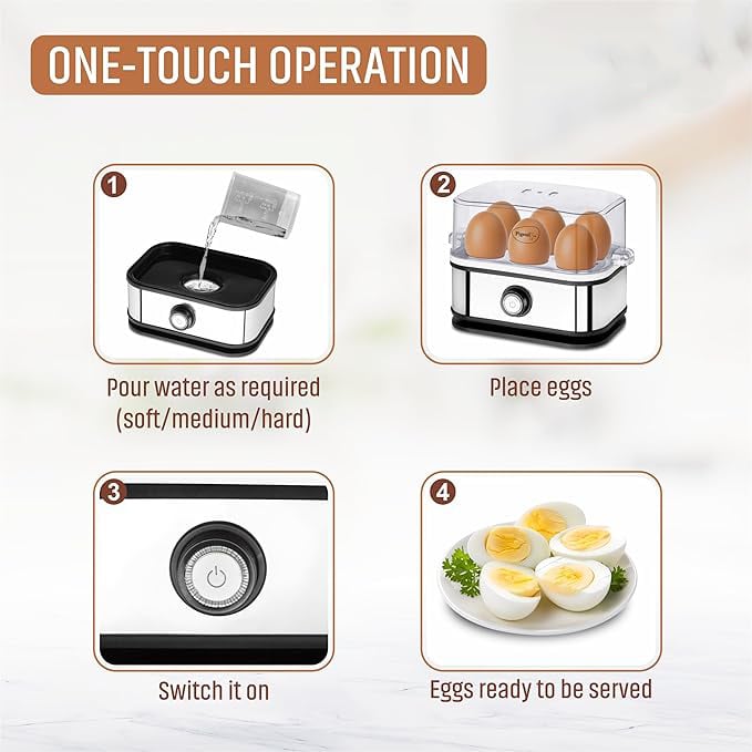 Effortless Egg Cooking with the Ultimate Stainless Steel Egg Cooker 🍳✨