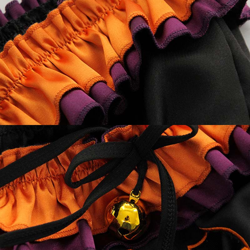 Sexy Pumpkin Cat Lingerie Suit
