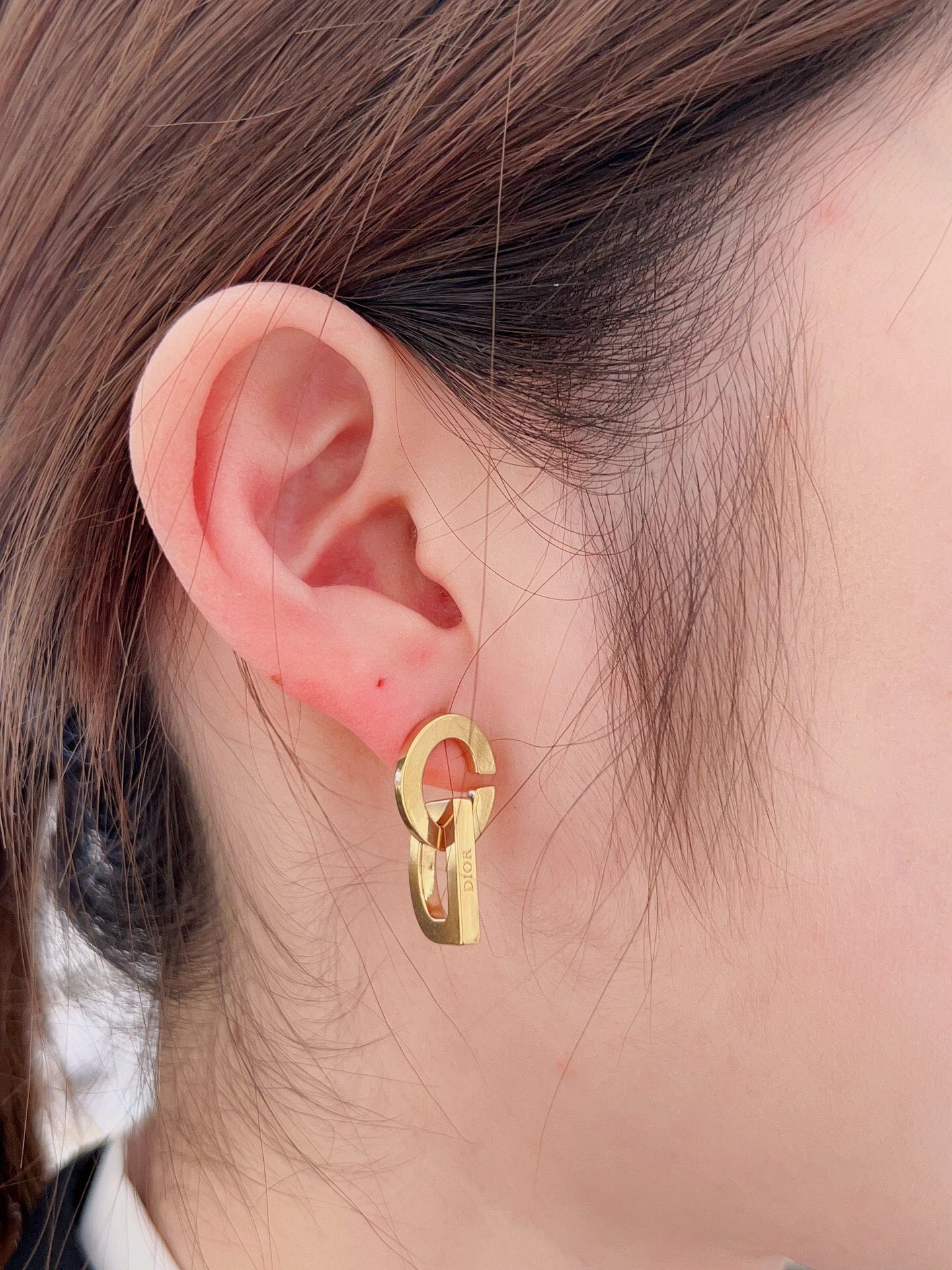 Dior CD letter earrings