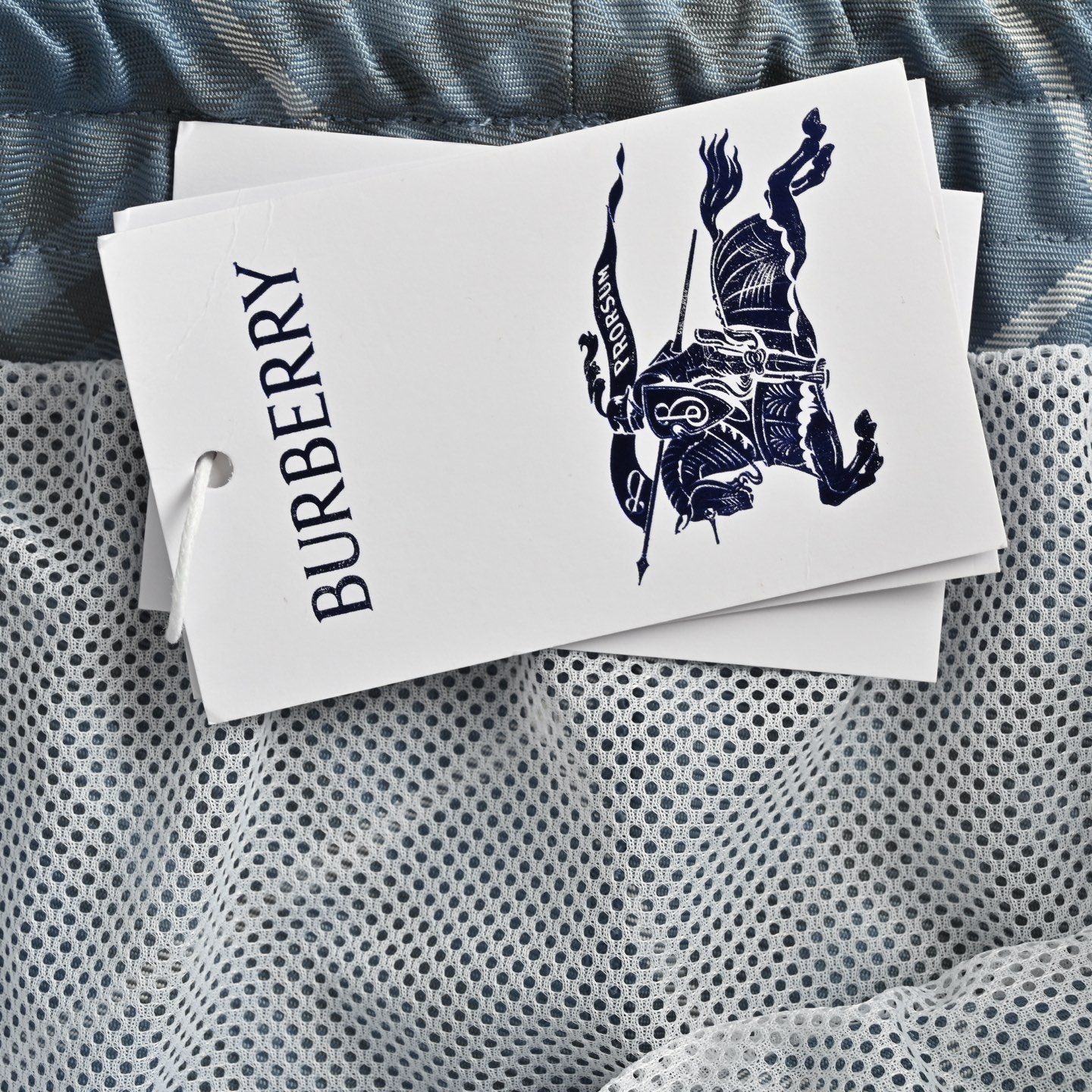 Burberry 25ss drawstring twill check shorts