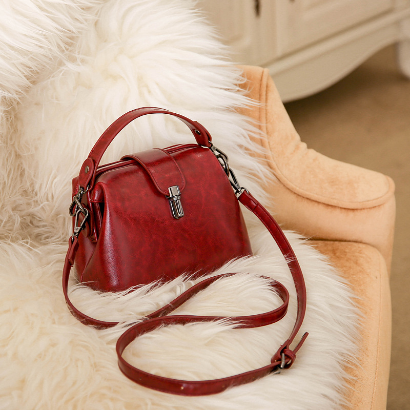 Vintage Oil Wax Leather Handbag