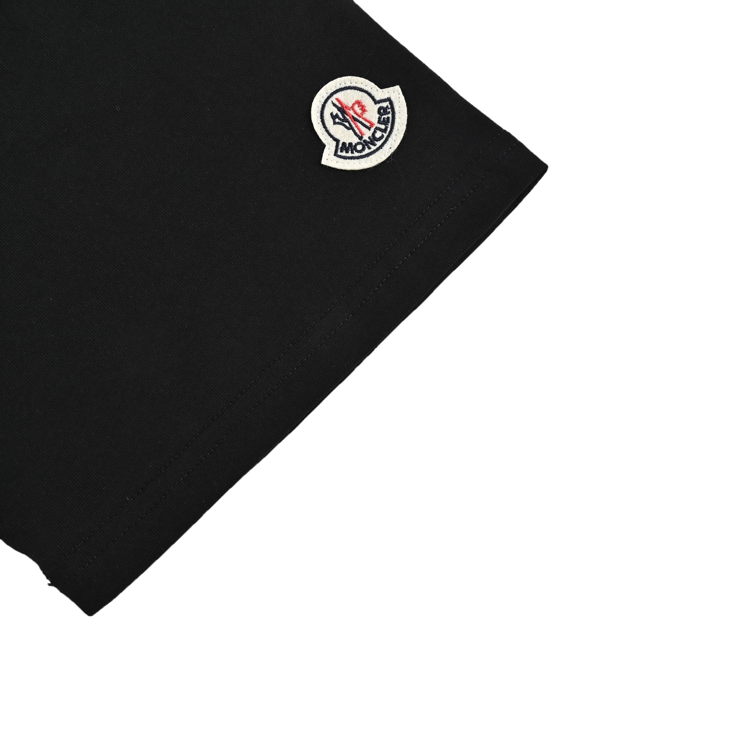 Moncler 25ss flocked logo laser printed short sleeves