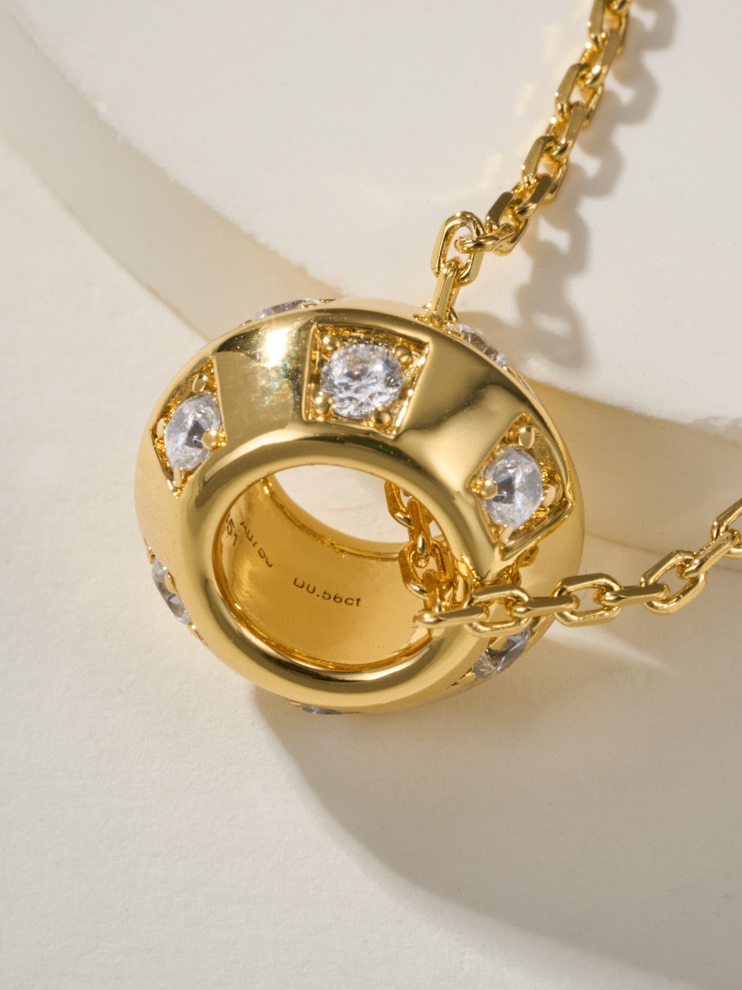 Louis Vuitton Checkerboard Diamond Necklace
