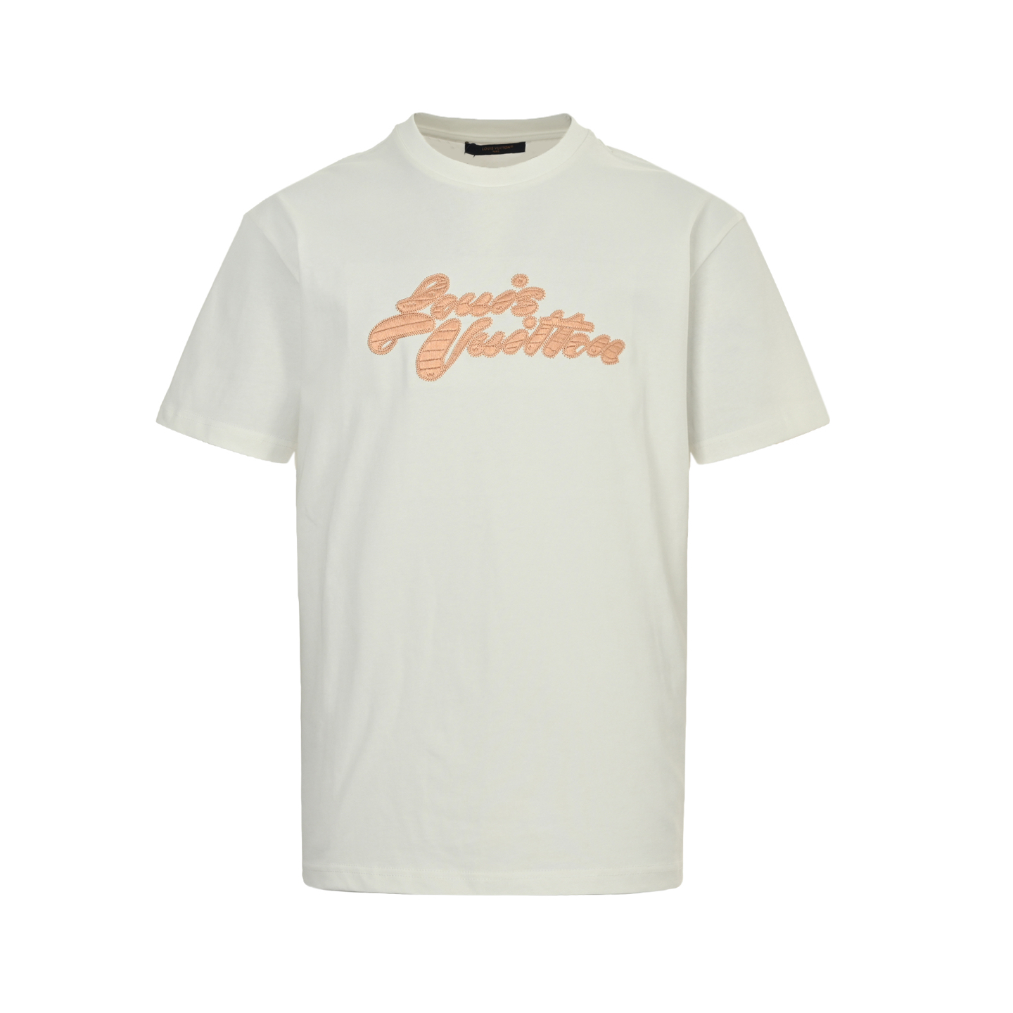 Louis Vuitton 25ss art lettering logo embroidered short sleeve