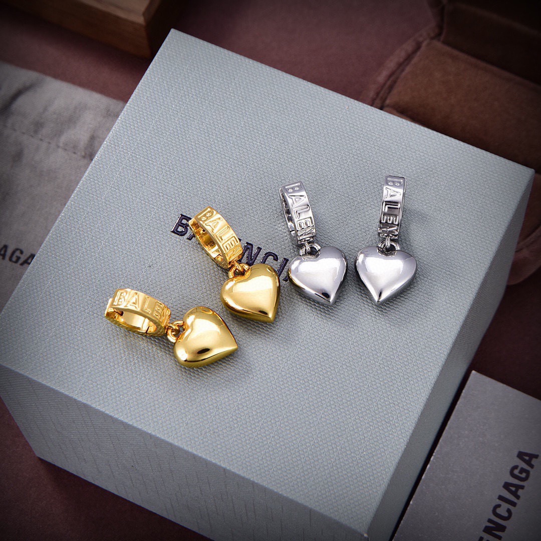 Balenciaga Heart Earrings