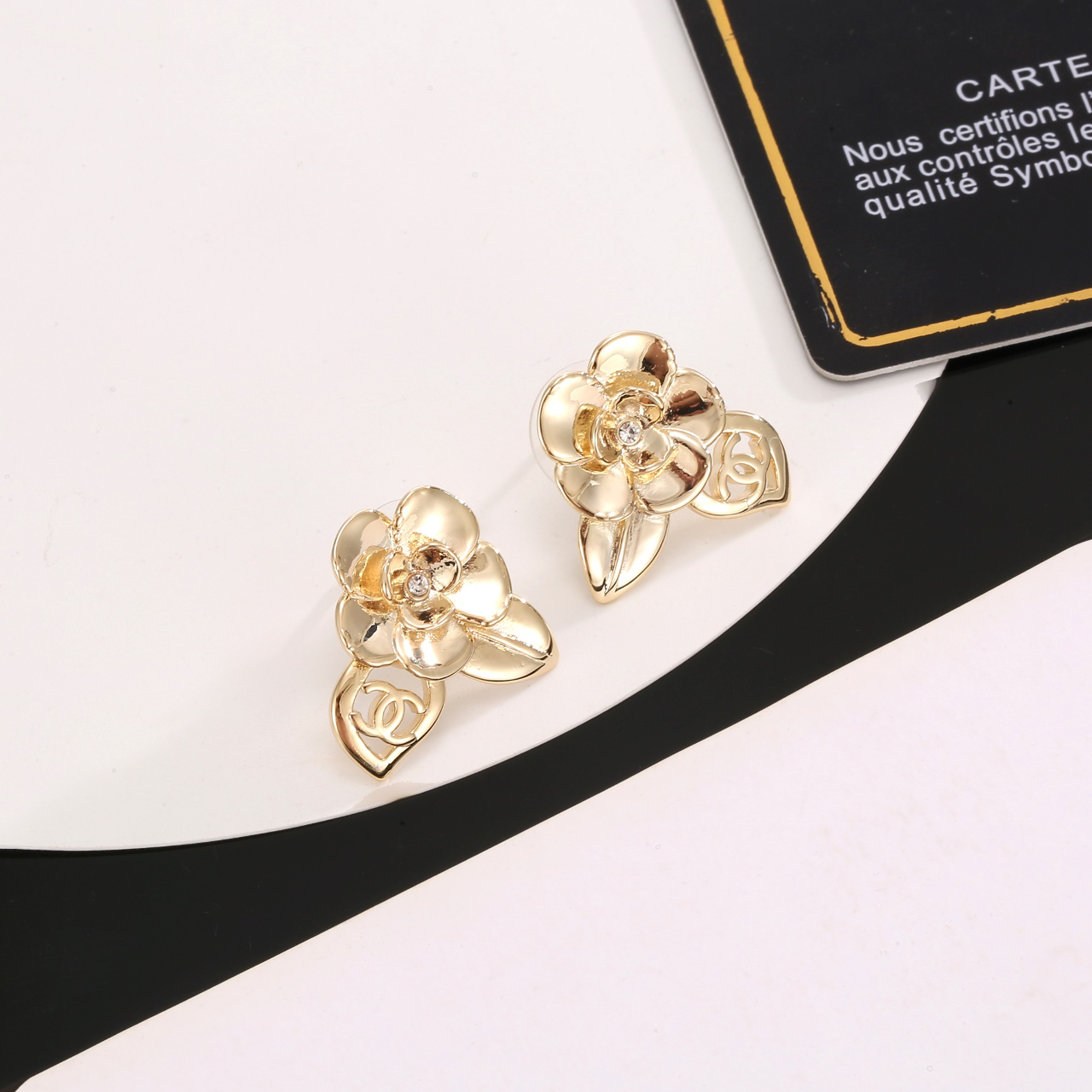 Chanel Camellia Earrings