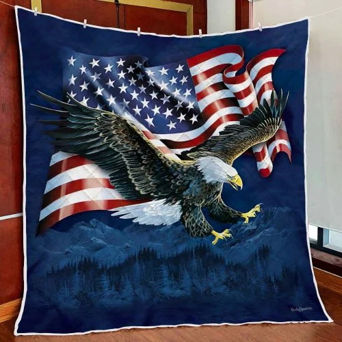 American Eagle Quilt Blanket