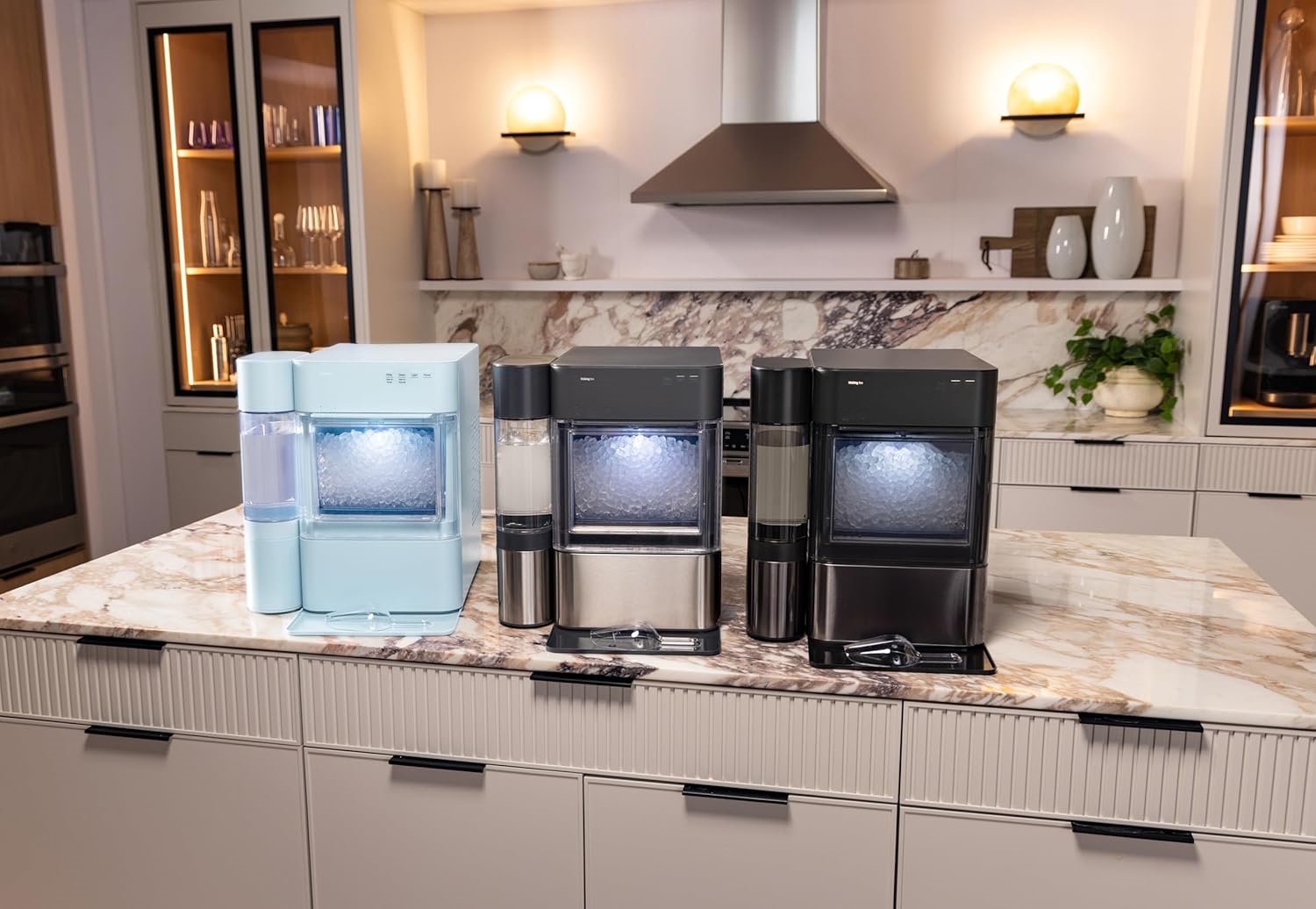 Nugget Ice Maker,38 lbs of chewable Pellet ice Daily, Wi-Fi Connected