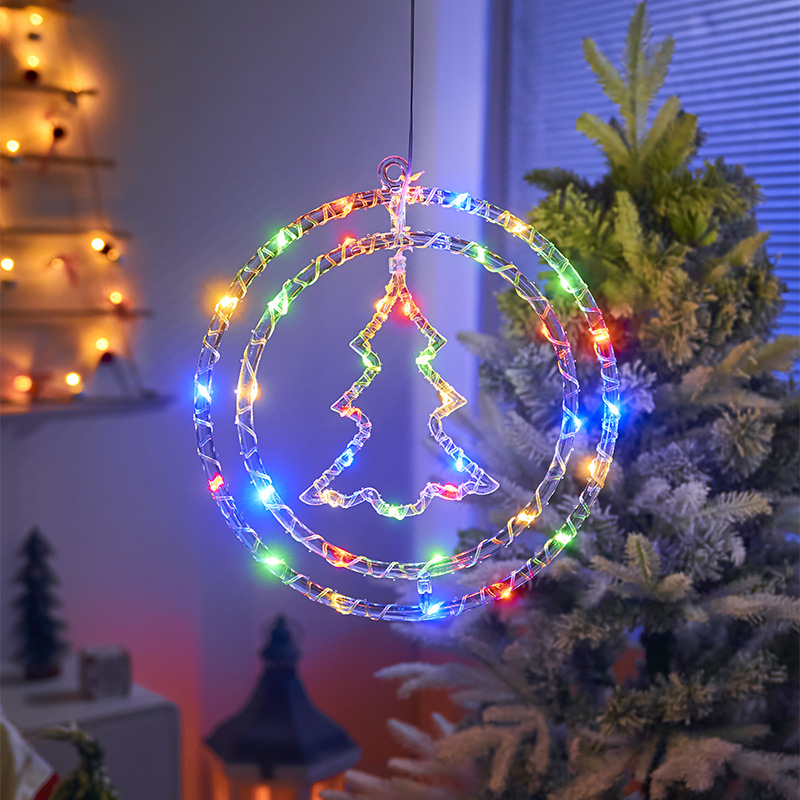 🎄🎅 15.74 in Large Size Rotatable 3D Waterproof Christmas LED Lights Decoration - USB + Remote Control