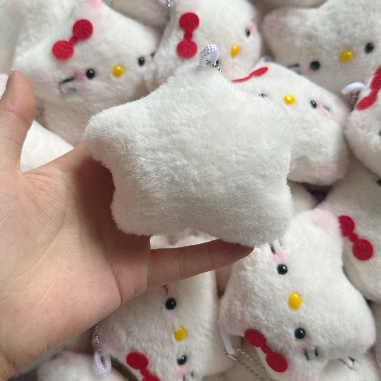 Sanrio Hellokitty Star Ornaments Pentagram Plushie Keychain Christmas Tree Decoration