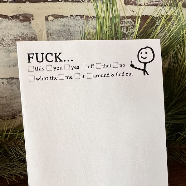 Fresh Outta Fucks Pad and Pen