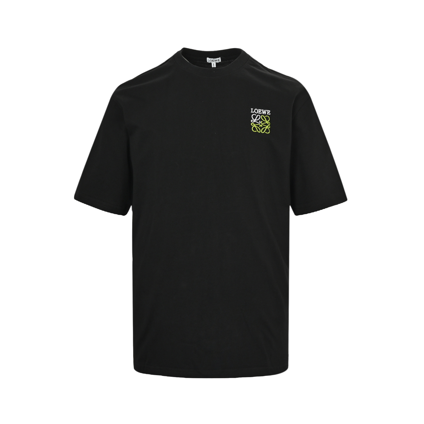 Loewe 25ss short-sleeve shirt with contrasting logo embroidery
