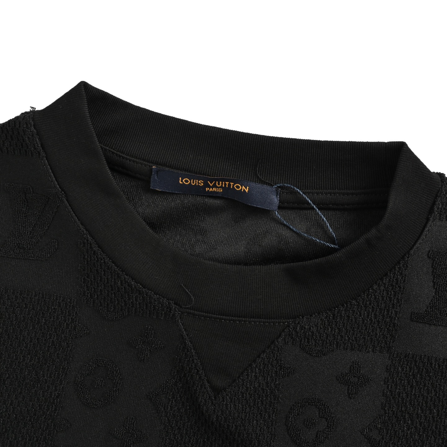 Louis Vuitton 25ss obscure monogram logo checkerboard jacquard short sleeves