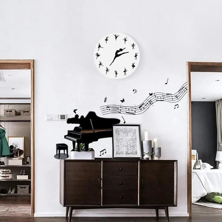 Charming Ballerina Wall Clock