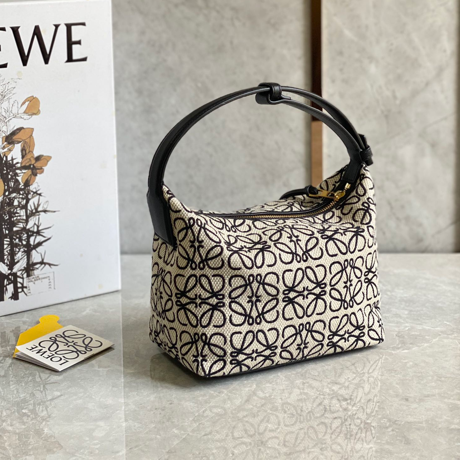 Loewe Cubi Embroidered Underarm Bag 0168