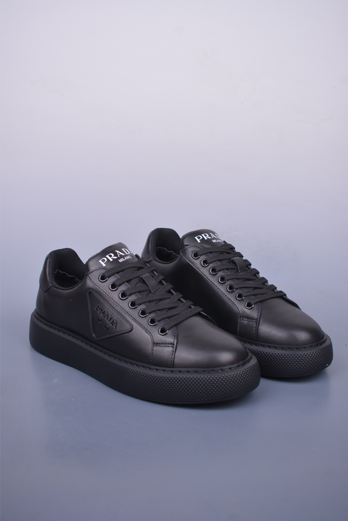Prada low-top casual sneakers all black AJ17392118