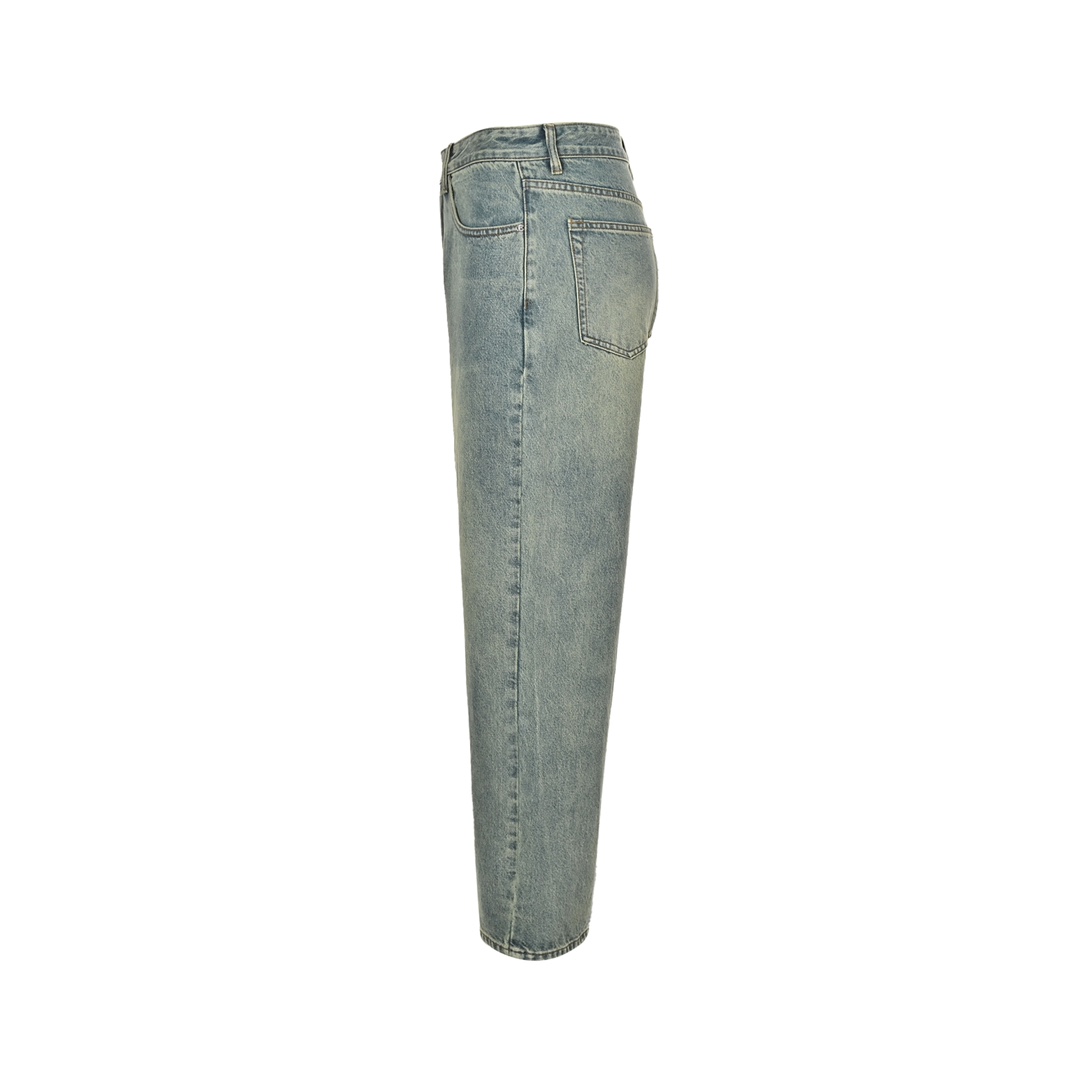 Loewe 24Fw solid color simple jeans