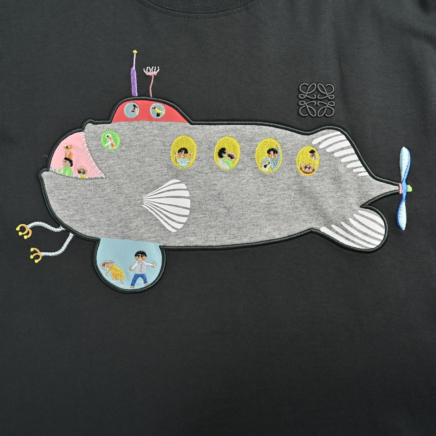 Loewe 25ss Suna Fujita joint submarine short sleeve