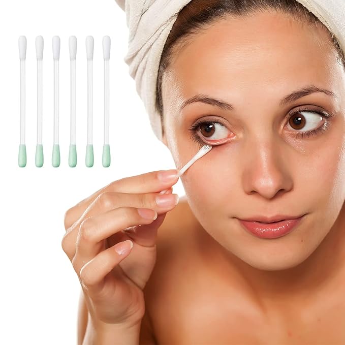 🔥Last Day 50% OFF🔥Cotton Makeup Remover Swabs, Disposable Vitamin E Liquid-Filled Cotton Swabs Sticks（25pcs/pack）