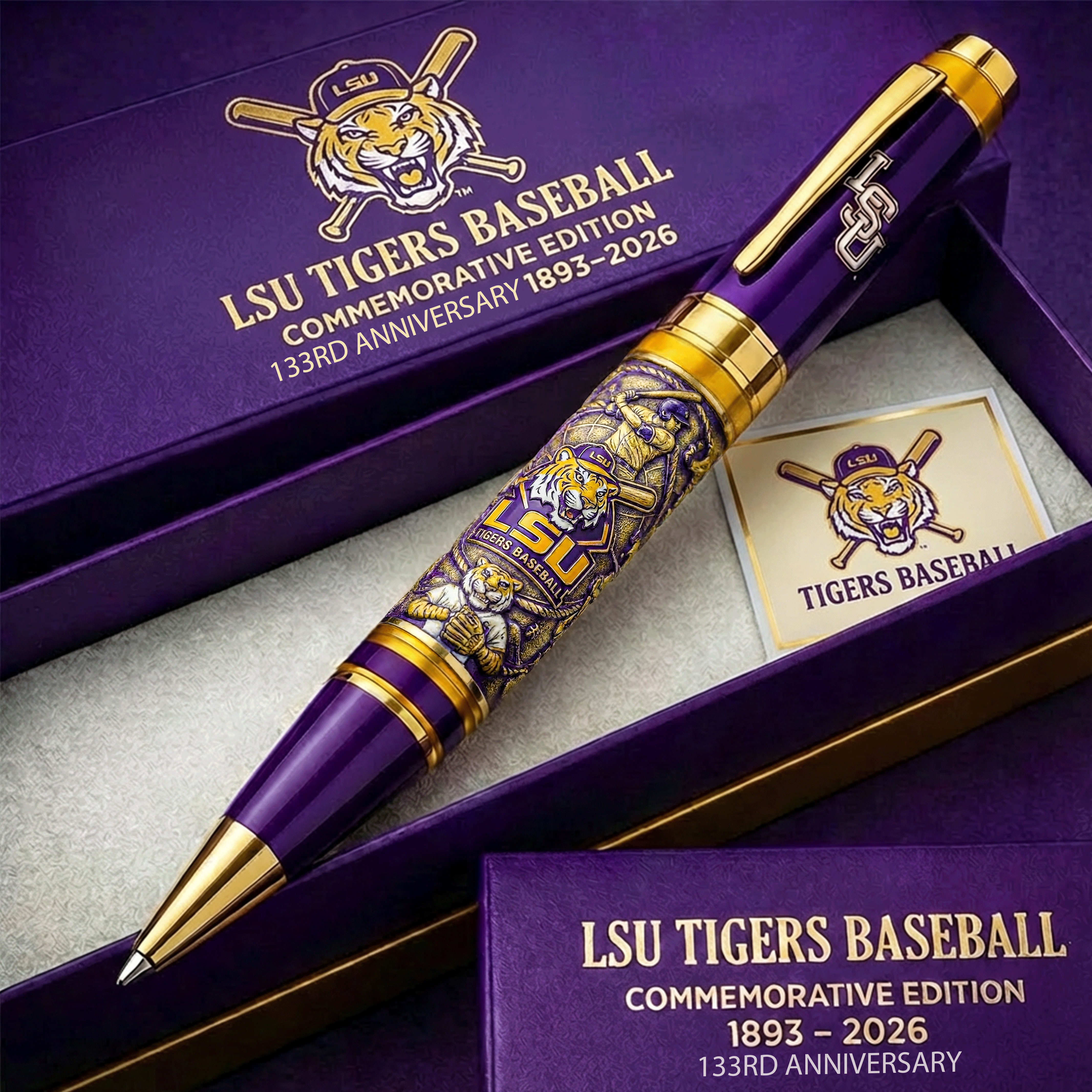 LSU Tigers Baseball Commemorative Pen - 133rd Anniversary Edition