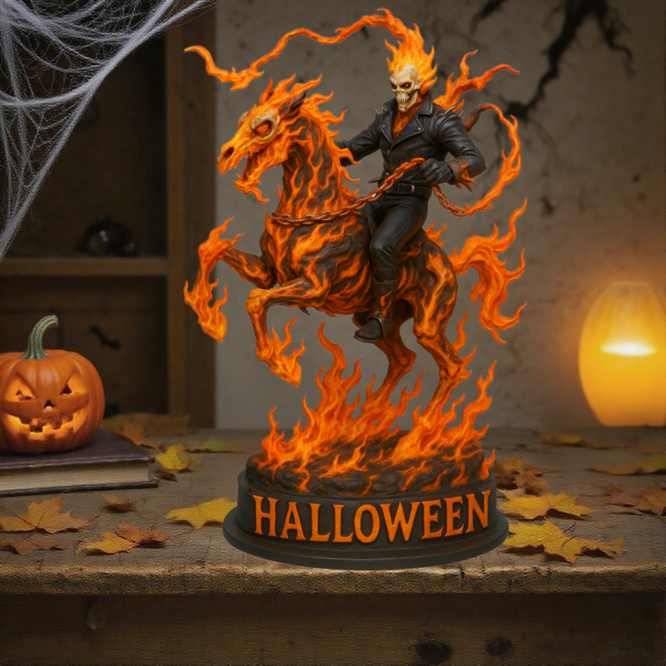 Halloween Ghost Rider Figurine