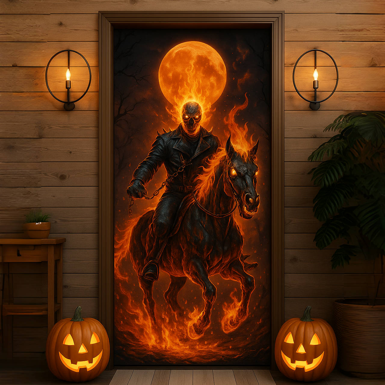 Spooky Halloween Horror Door Decals