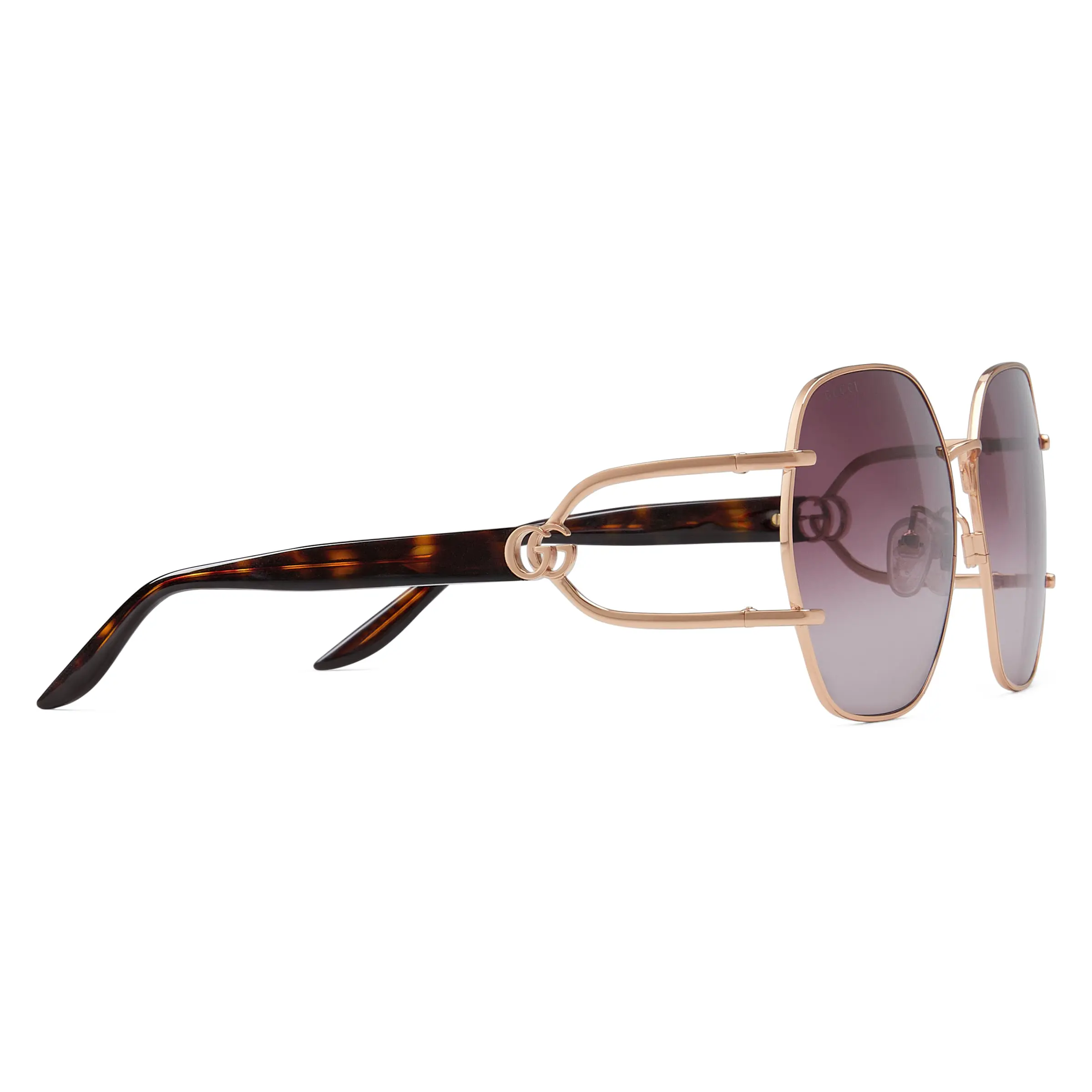 Gucci Geometric Frame Sunglasses