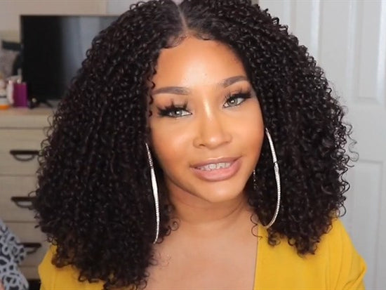 New fashion afro kinky lace front wigs