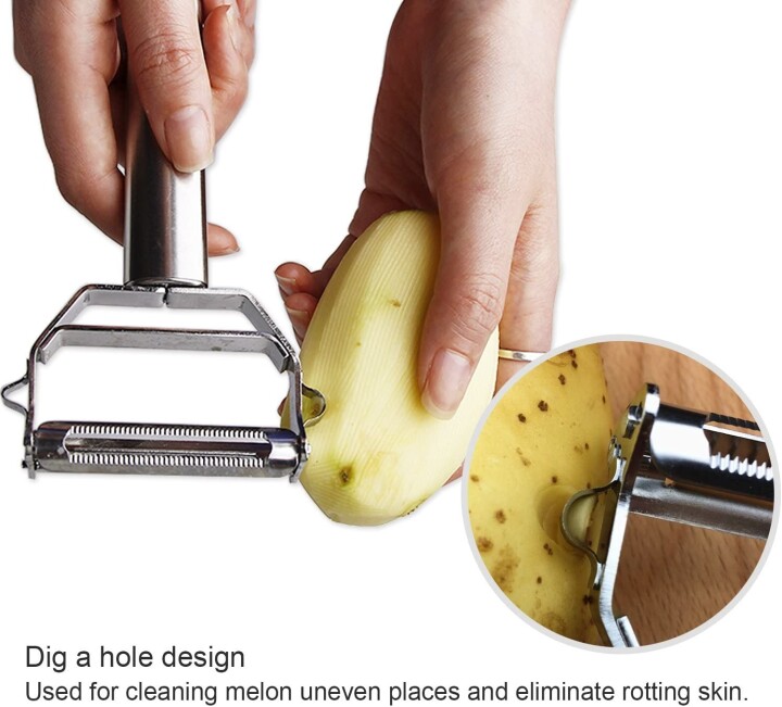 (🔥Last Day Promotion-SAVE 50% OFF) Stainless Steel Multifunctional Peeler-BUY 2 GET 1 FREE TODAY!