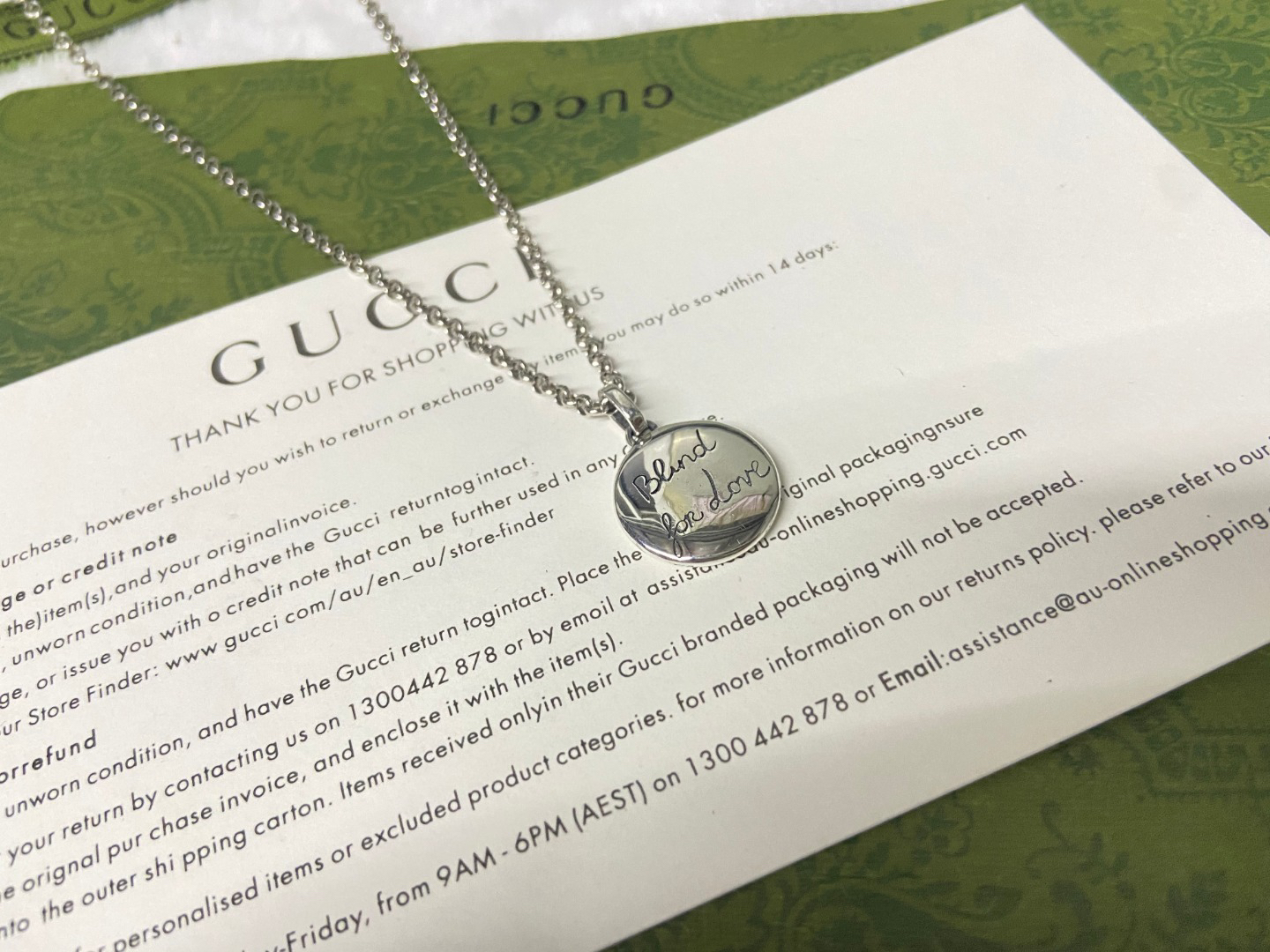 Gucci Fearless Tiger Head Necklace