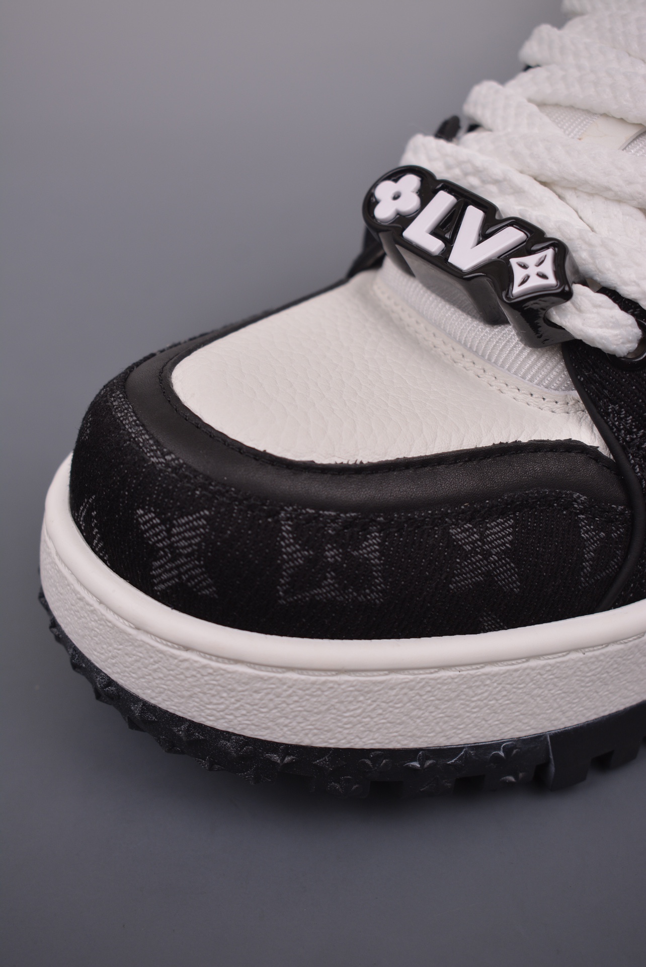 Louis Vuitton Trainer Maxi Low Sneaker Black and White