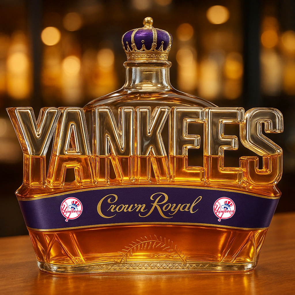 New York Yankees Whiskey Bottle