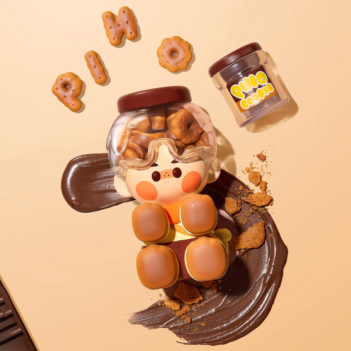 POP MART PINO JELLY Chocolate Cookie Figurine