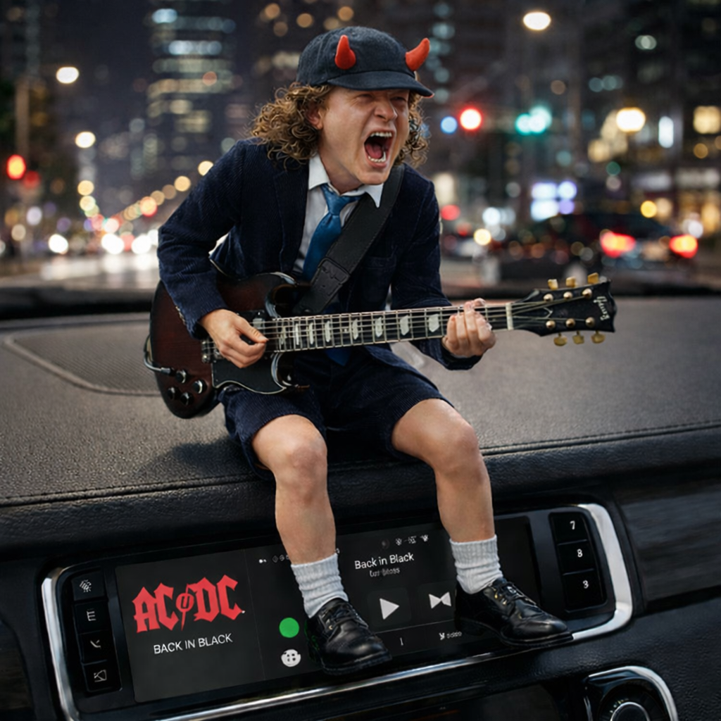 AC/DC 'Schoolboy Angus' Desk Companion Figure