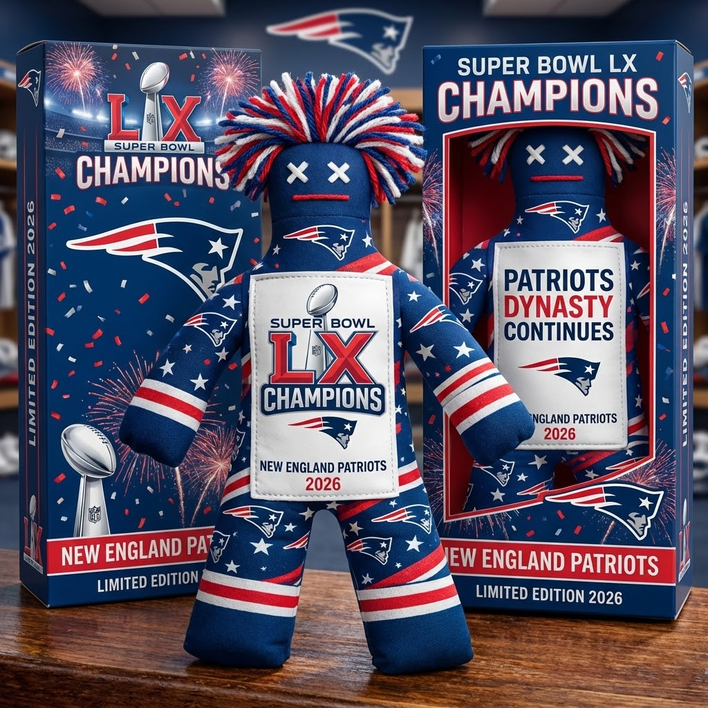 New England Patriots – Super Bowl LIX Champions Doll