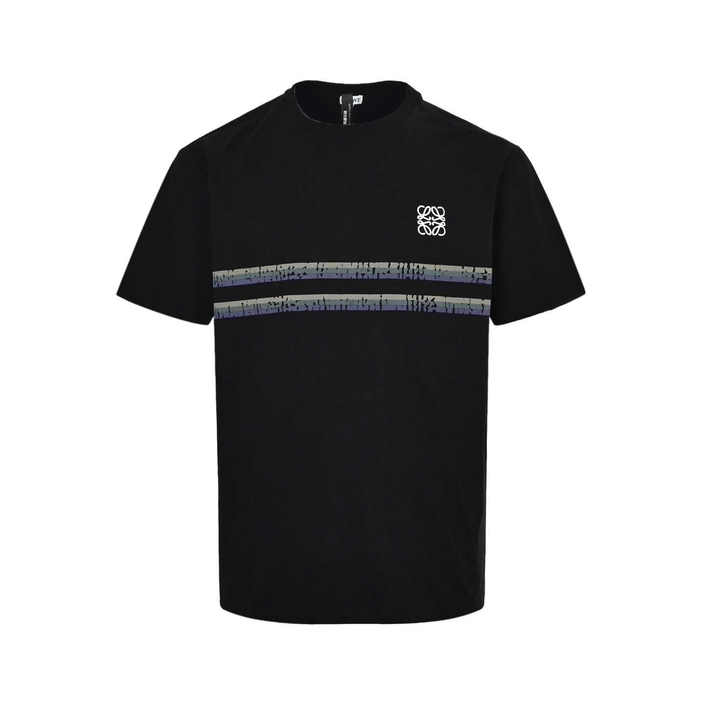 Loewe Colorblock Belt Printed Round Neck Short Sleeves