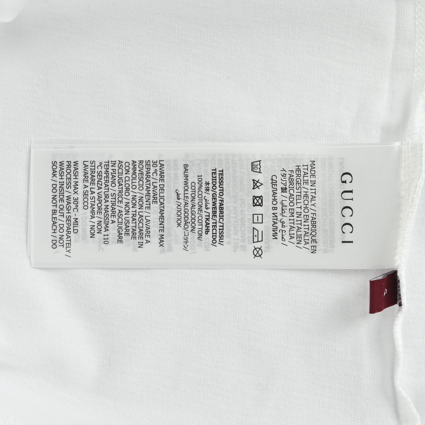 Gucci 25ss red and green collar G letter embroidered short sleeve
