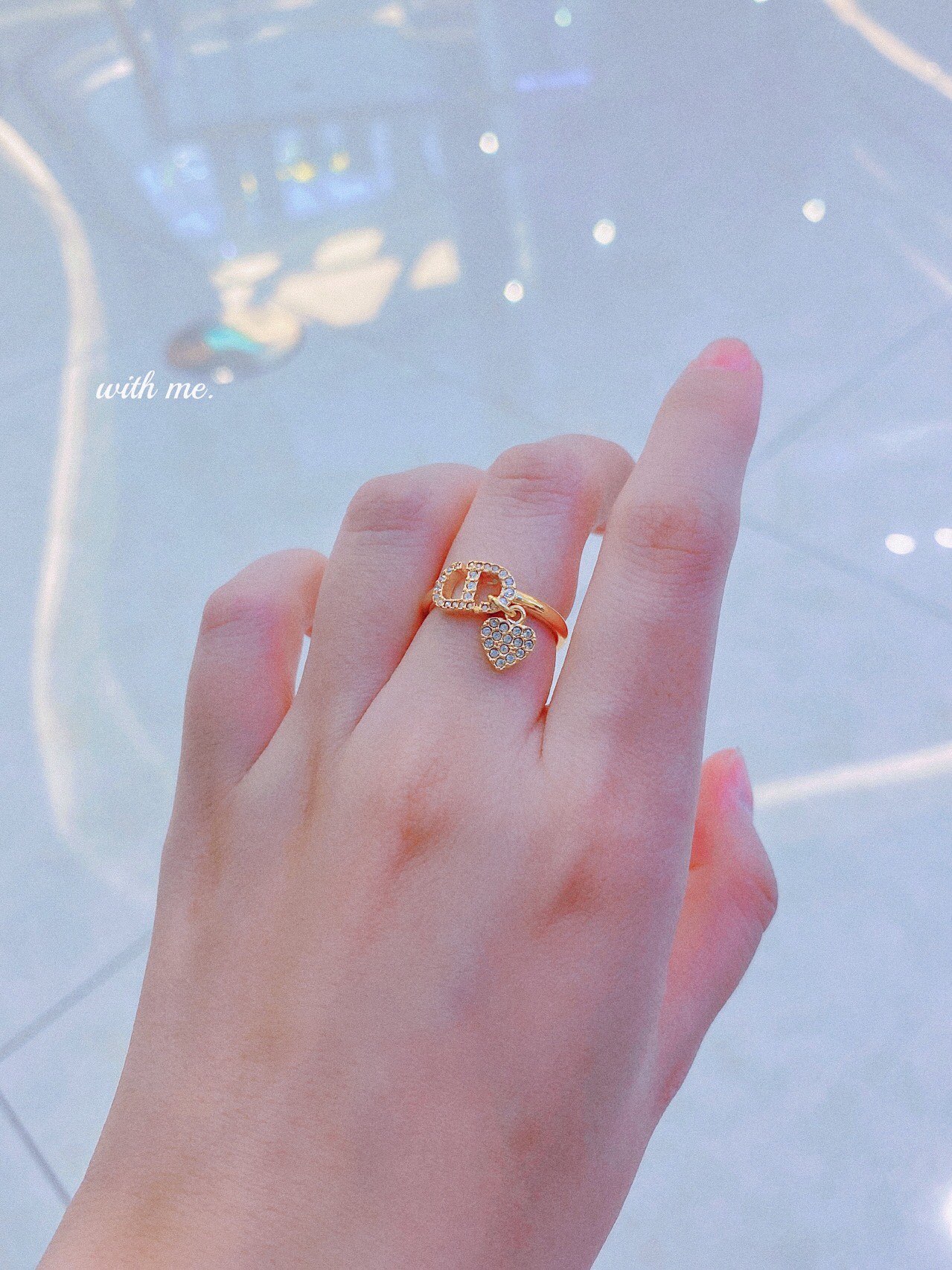Dior CD diamond ring