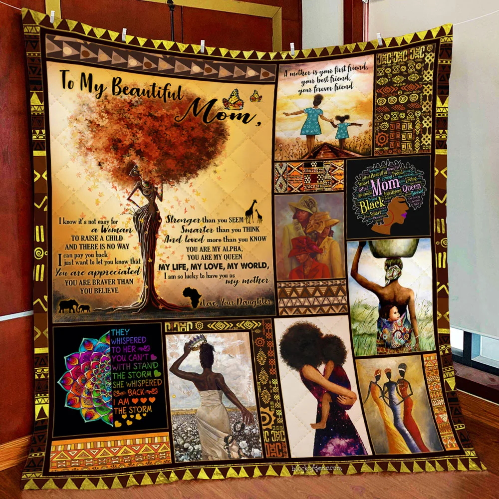 My Mom My Queen Quilt Blank