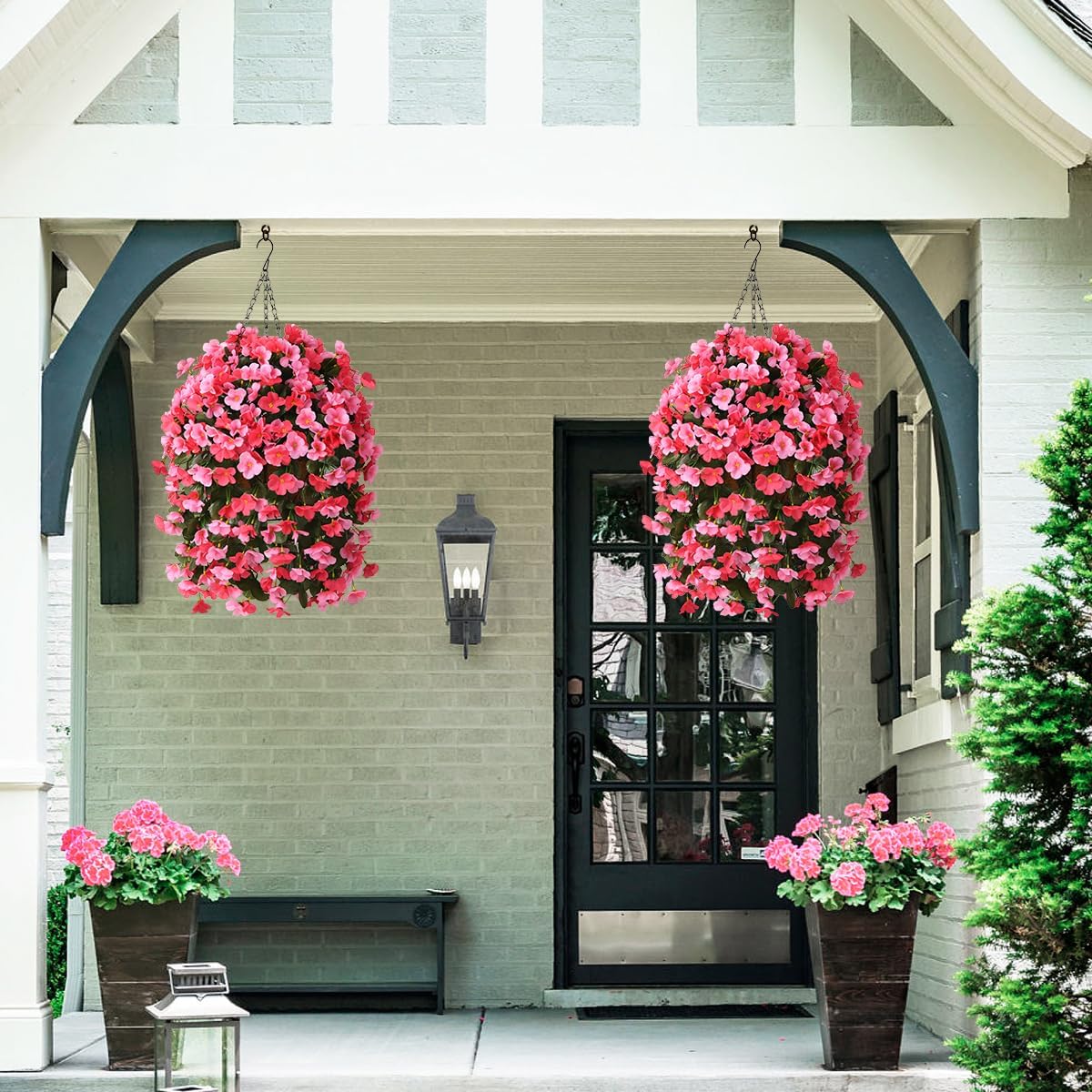 Artificial Hanging Flowers Basket