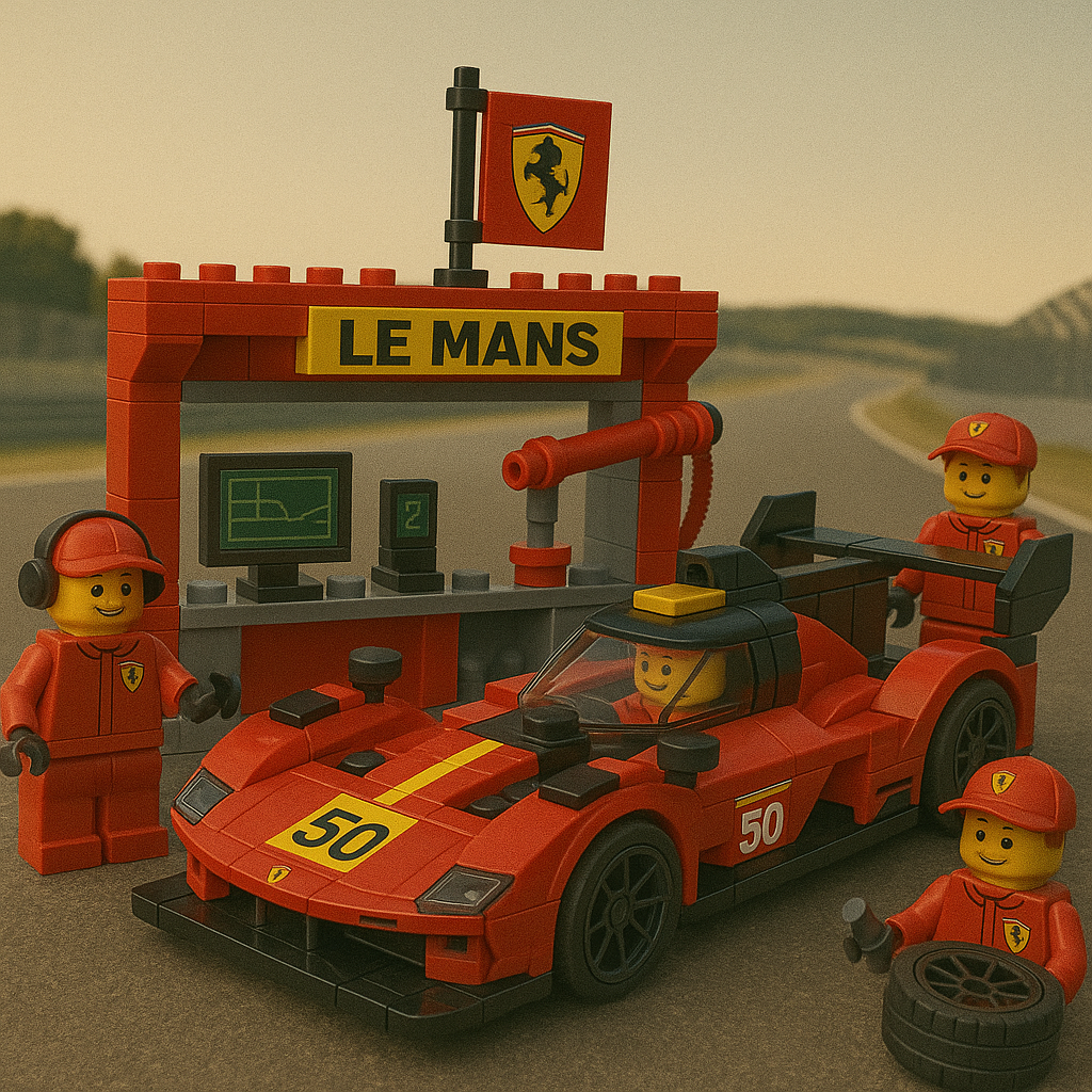 Ferrari Le Mans Team Lego